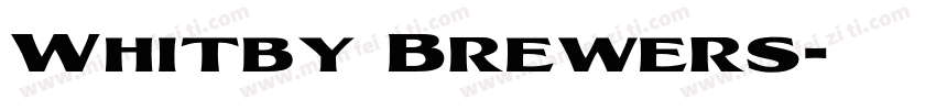 Whitby Brewers字体转换
